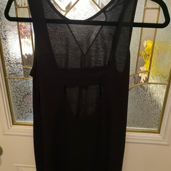 Black summer dress, open strap back. H&M, Light material - Picture 3 of 5
